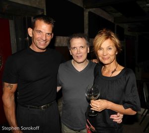 Tom Judson, Charles Bush, Doborah McDowell ,owner Helsinki Hudson Photo