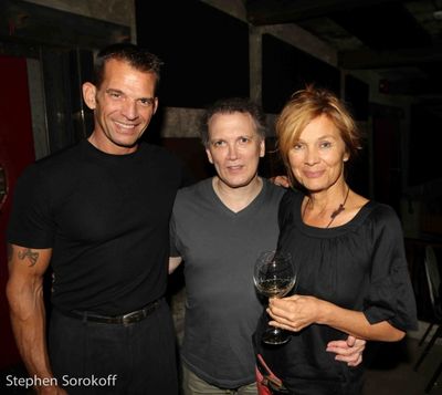 Tom Judson, Charles Bush, Doborah McDowell ,owner Helsinki Hudson Photo