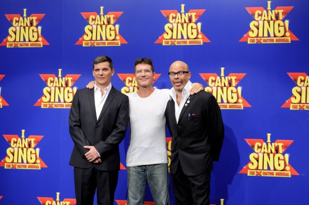 
Simon Cowell and Harry Hill
 at 