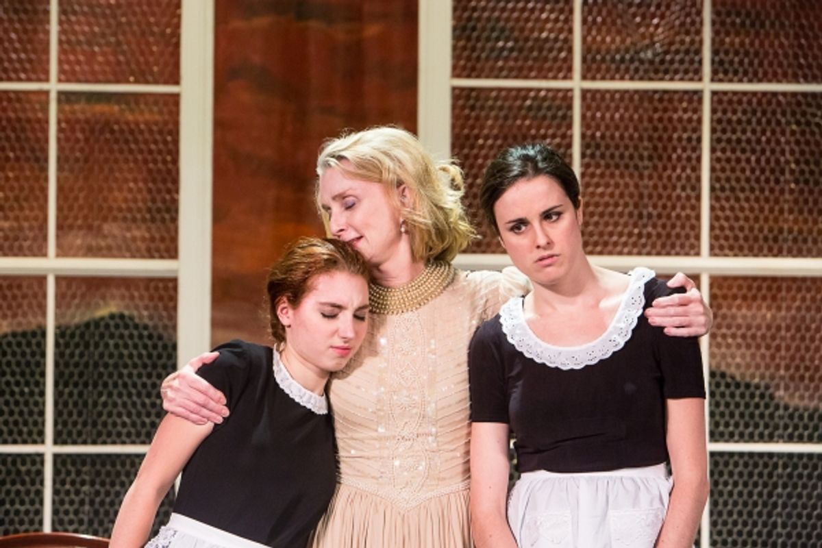 Emma Nissenbaum, Katherine Almquist as Madame, and Kelly McMurray at 