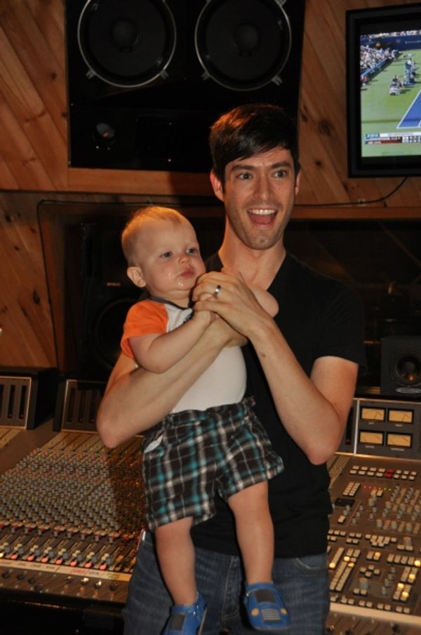 Ben Cohn with his son--- a "Fiyero in Training" Photo
