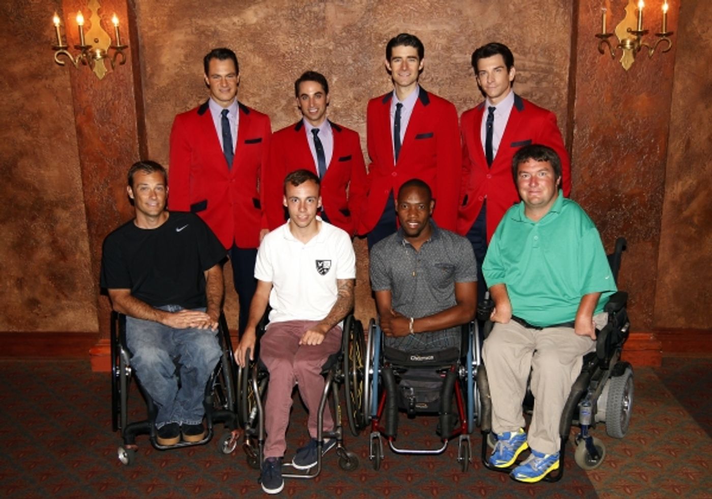 Photo Flash: US Open Wheelchair Tennis Athletes Visit JERSEY BOYS Image