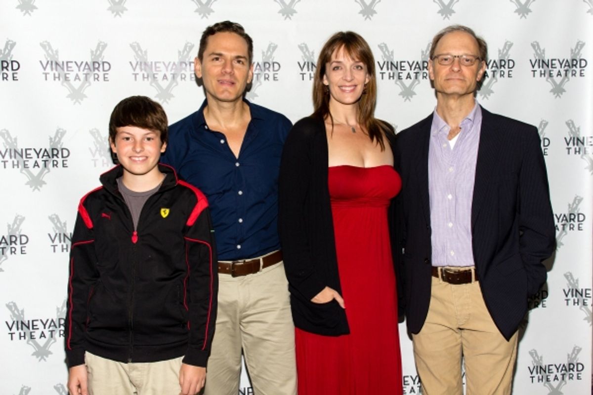 Frankie Seratch, Paul Anthony Stewart, Julia Murney, David Hyde Pierce at 