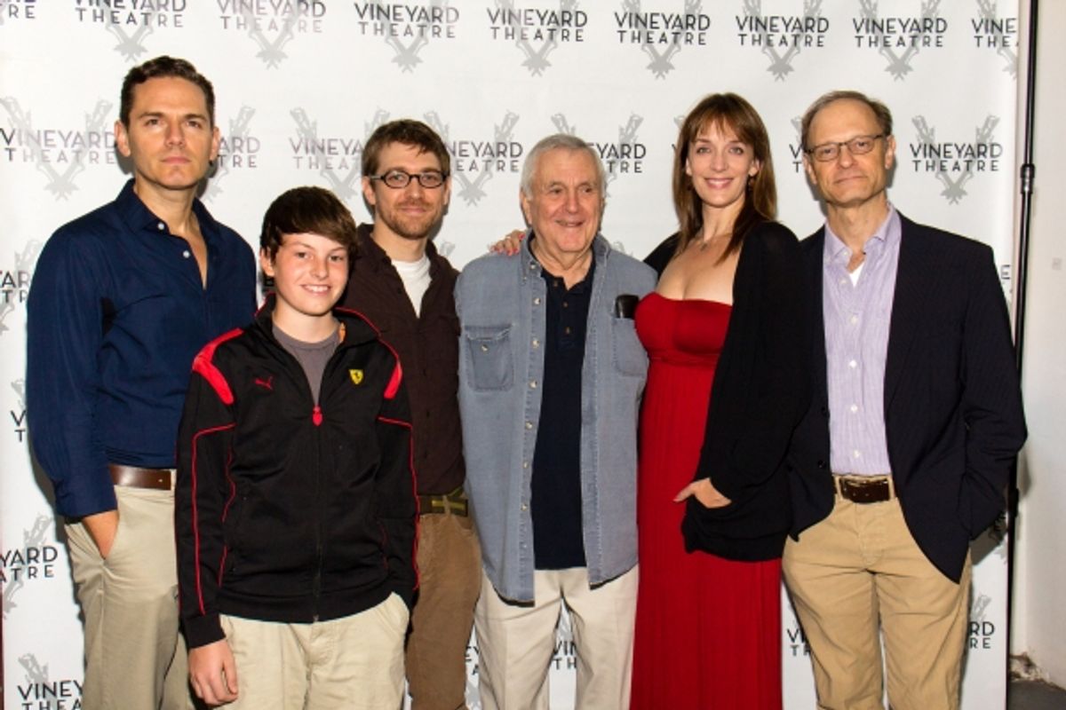 Paul Anthony Stewart, Frankie Seratch, Greg Pierce, John Kander, Julia Murney, David Hyde Pierce at 