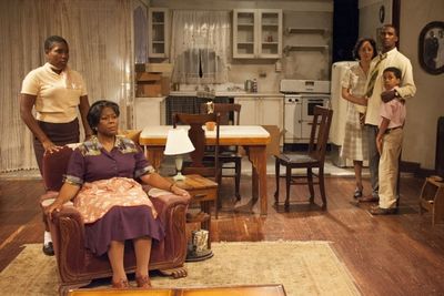 The Younger family: Beneatha (Mildred Marie Langford, from left), Lena (Greta Oglesby Photo