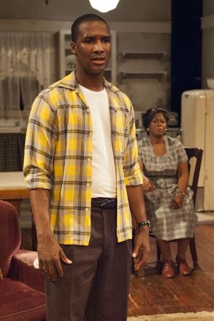 Walter Lee Younger (Jerod Haynes, left) and Lena ''Mama'' Younger (Greta Oglesby) hav Photo