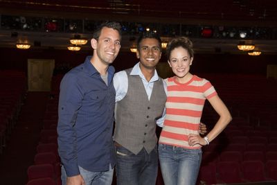 Jason Aronne, Kunal Ghose and Laura Osnes Photo