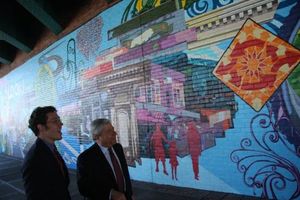 Brooklyn Borough President Marty Markowitz joins Atlantic Avenue BID Executive Direct Photo