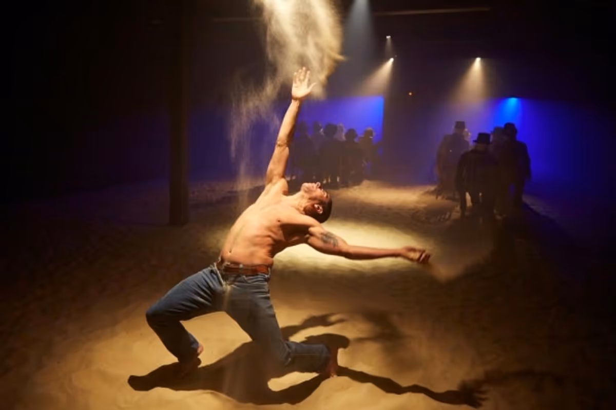Vincius Salles at First Look at Punchdrunk's THE DROWNED MAN: A HOLLYWOOD FABLE
