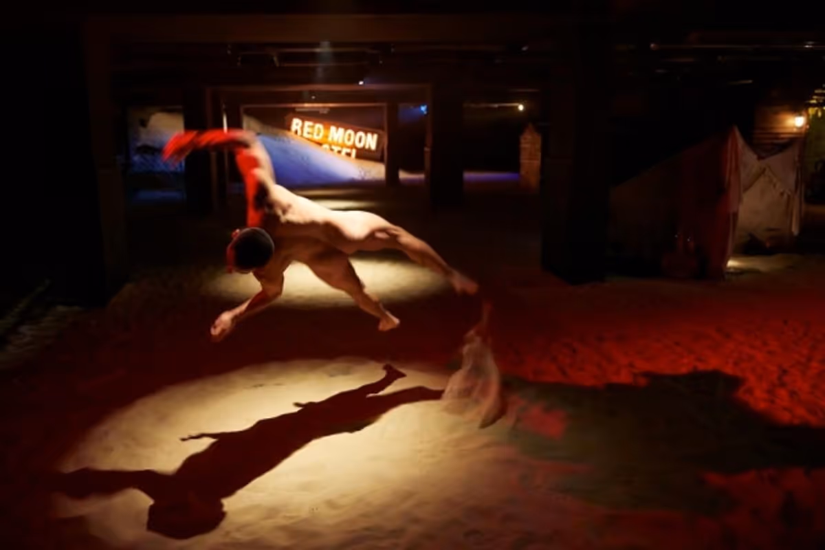 Vincius Salles at First Look at Punchdrunk's THE DROWNED MAN: A HOLLYWOOD FABLE