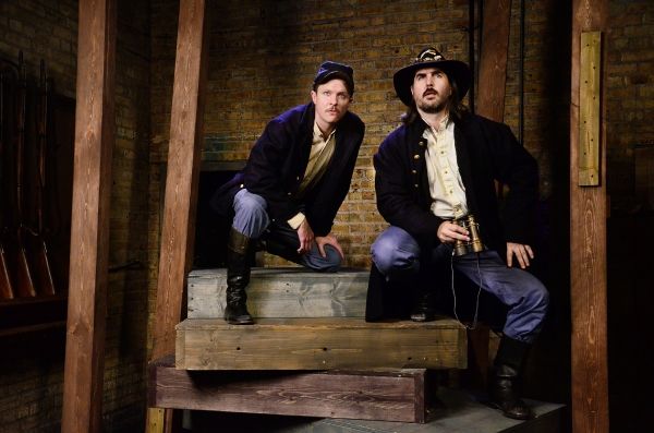 Niall McGinty as Colonel Thomas C. Devin and Chris Hainsworth as General John Buford Photo