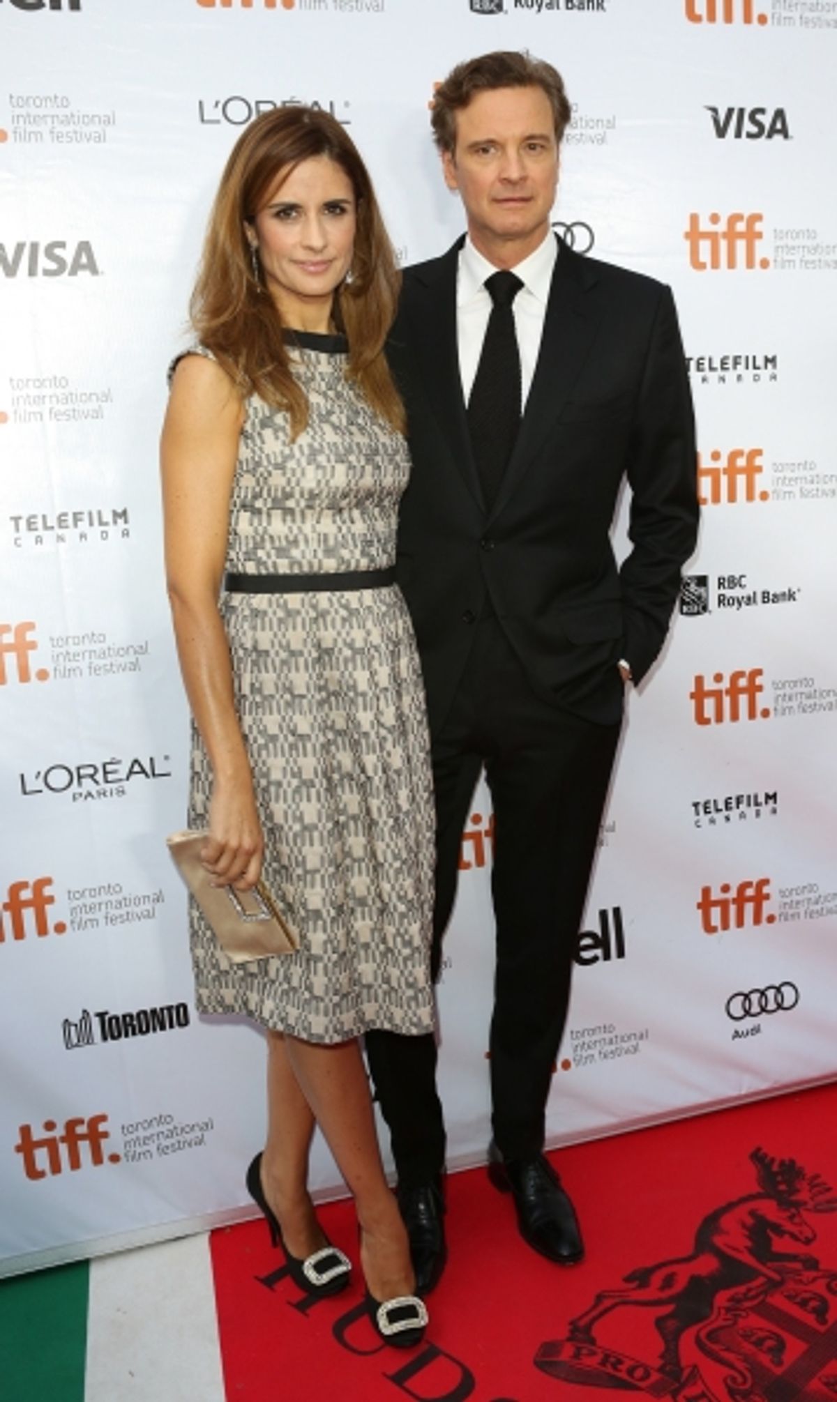 Livia Giuggioli and Colin Firth at 