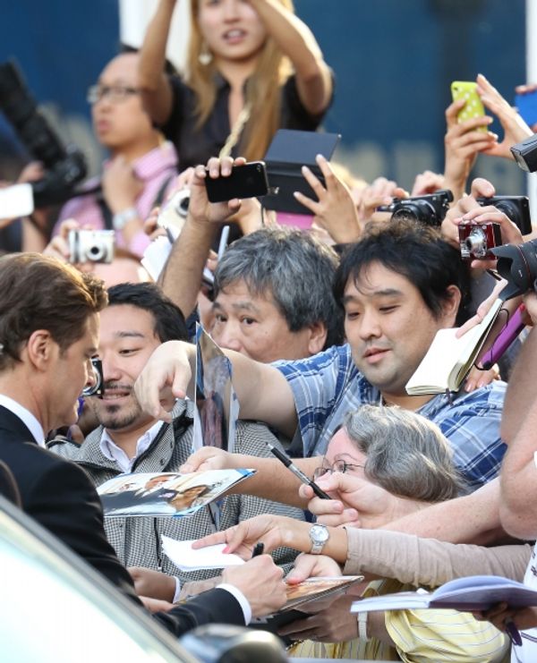Colin Firth and fans Photo