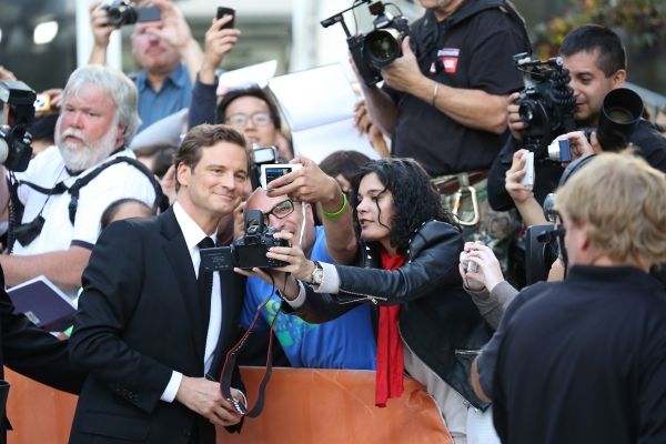 Colin Firth and fans Photo