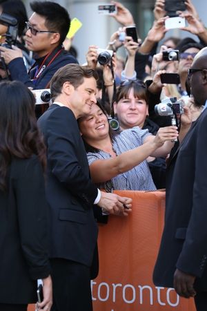 Colin Firth and fans @ BroadwayWorld Colin Firth and fans Photo
