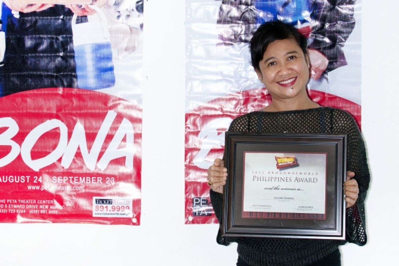 Photo Coverage: Eugene Domingo, Edgar Allan Guzman Accept BWW Awards  Image