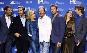 Terrence Howard, Jake Gyllenhaal, Maria Bello, Denis Villeneuve, Hugh Jackman, Meliss Photo