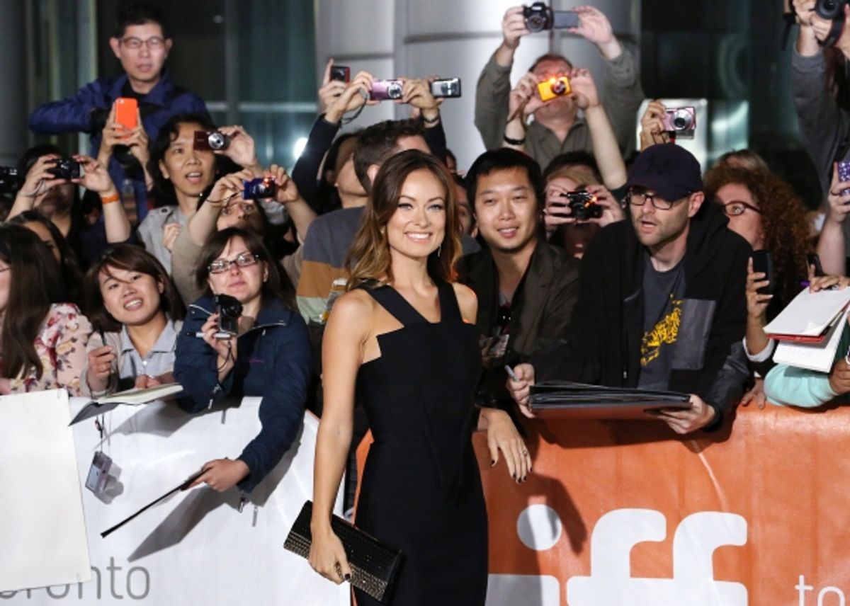 Olivia Wilde and fans  at 
