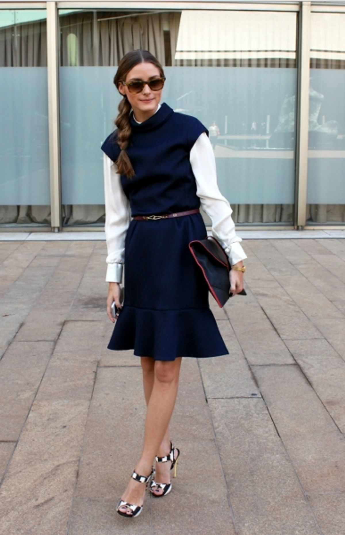 Olivia Palermo outside the Carolina Herrera S/S 2014 show at New York Fashion Week. (posted on www.oliviapalermo.com) at 