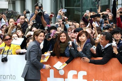 Dermot Mulroney with fans Photo
