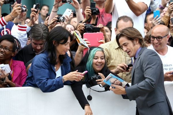 Dermot Mulroney with fans Photo