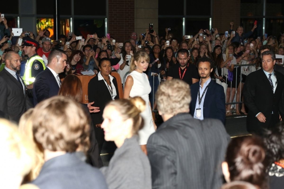 Taylor Swift with fans  at 