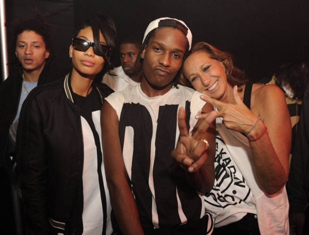Chanel Iman, A$AP Rocky, Donna Karan at 
