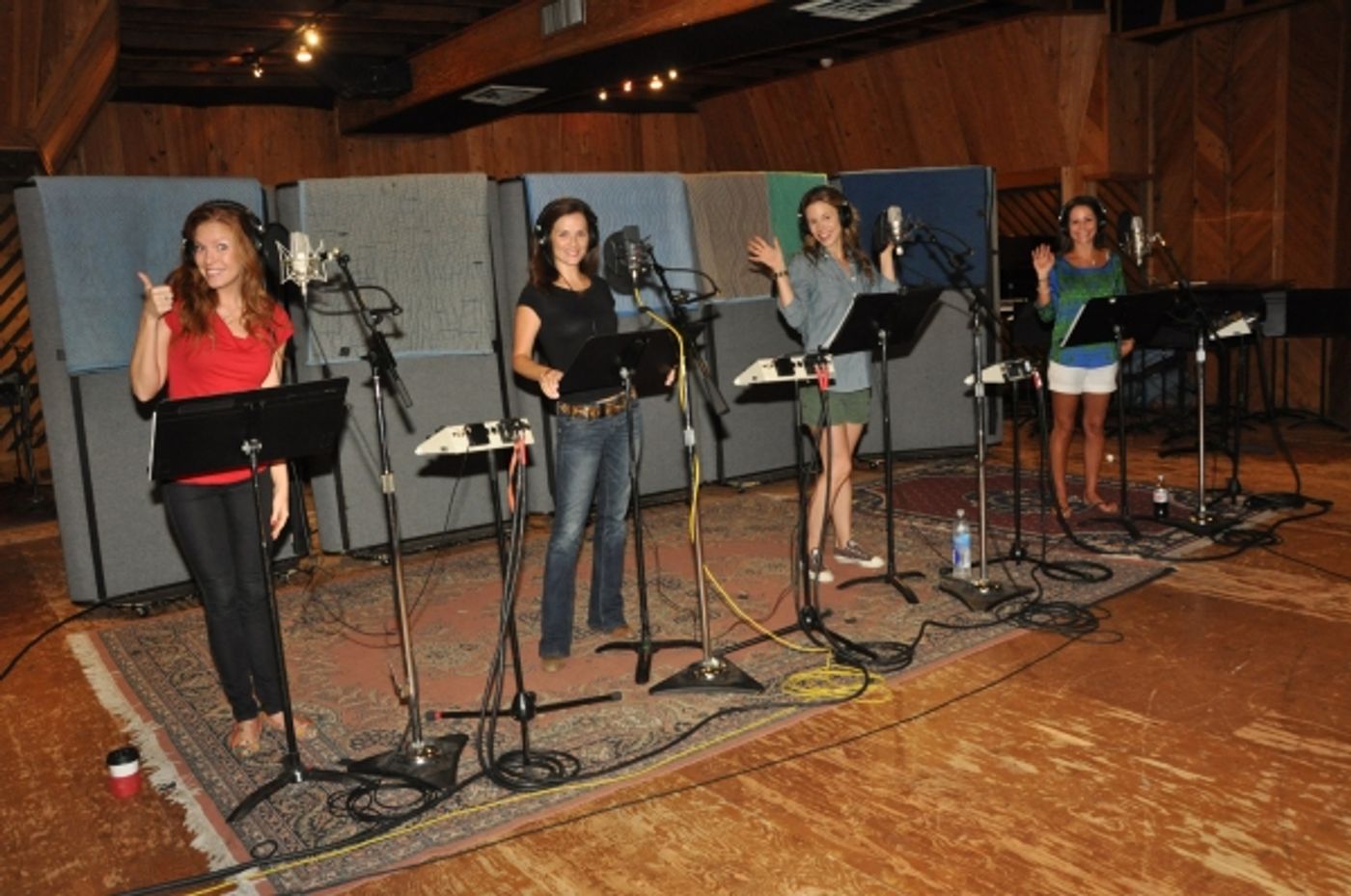 Exclusive Photo Coverage: In the Recording Studio with the Girls of JERSEY BOYS for Carols For A Cure  Image