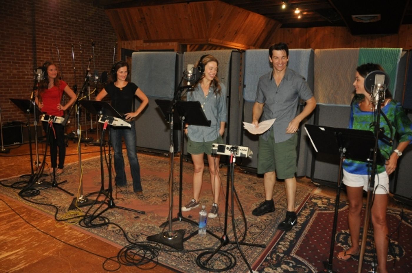 Exclusive Photo Coverage: In the Recording Studio with the Girls of JERSEY BOYS for Carols For A Cure  Image