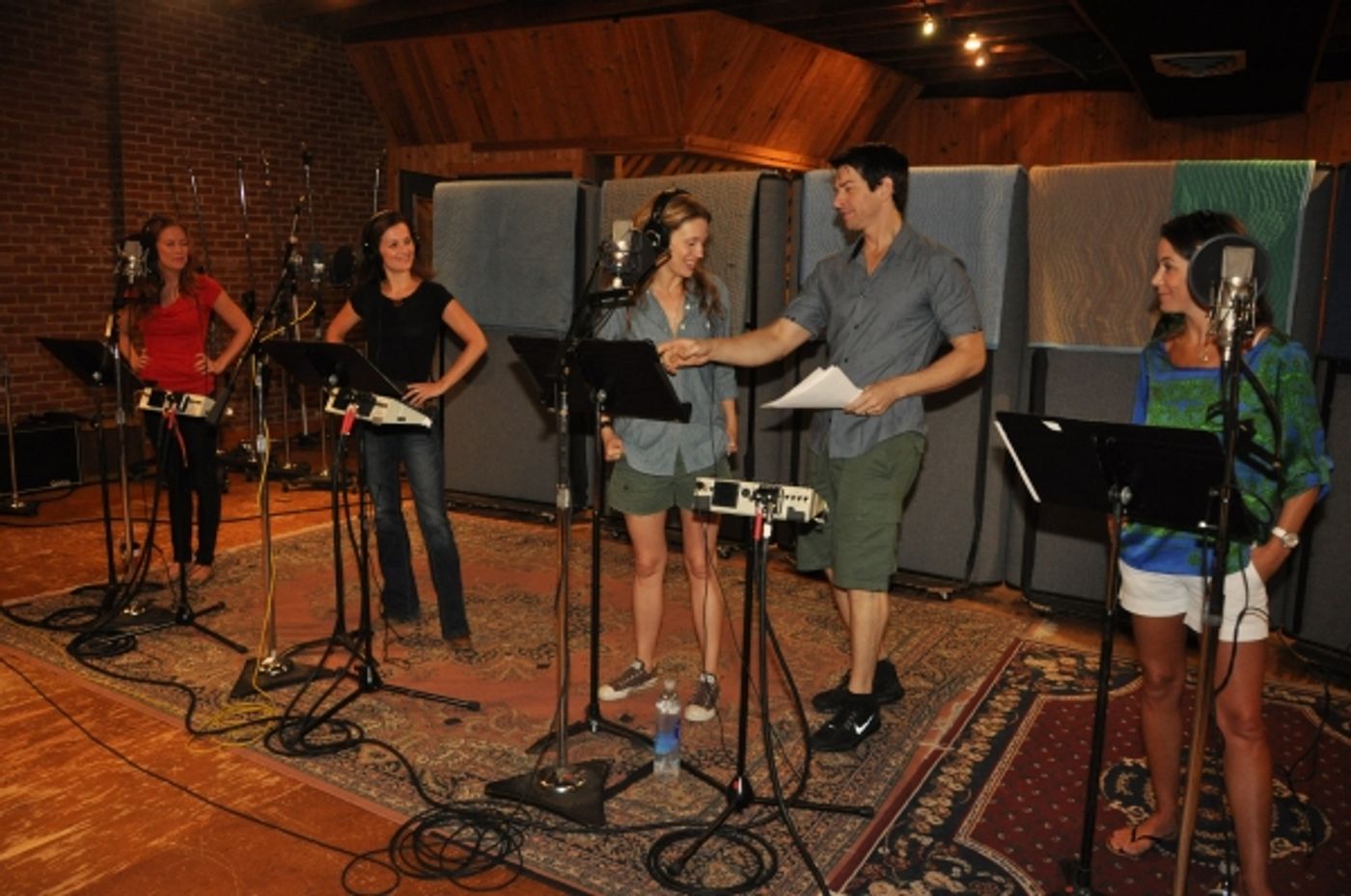 Exclusive Photo Coverage: In the Recording Studio with the Girls of JERSEY BOYS for Carols For A Cure  Image