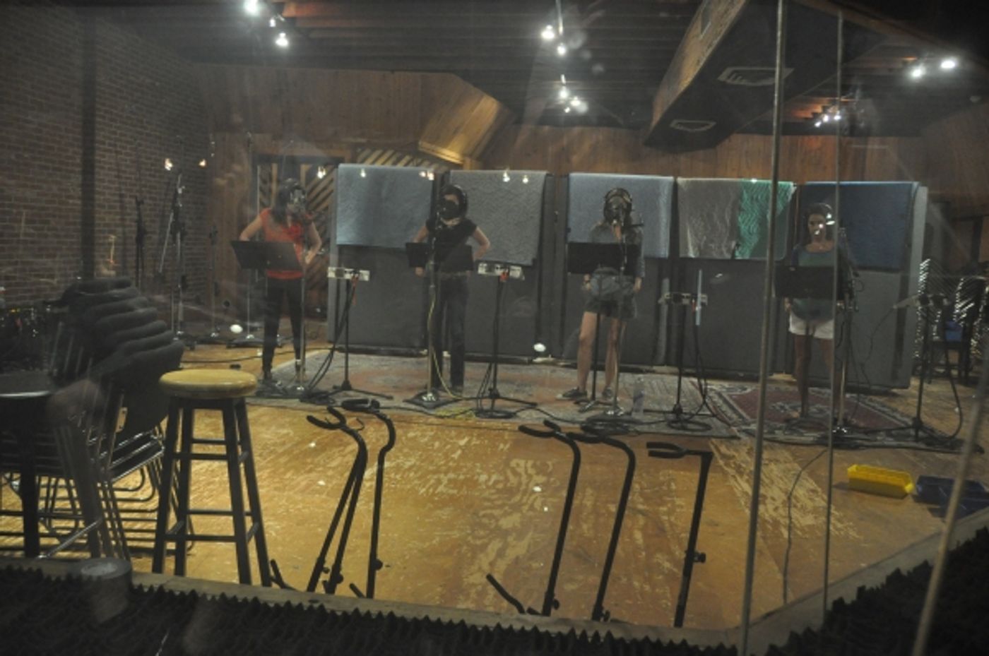Exclusive Photo Coverage: In the Recording Studio with the Girls of JERSEY BOYS for Carols For A Cure  Image