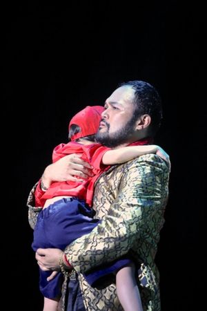 Tam (Daphne Valenti) with the Engineer (Orville Mendoza) @ BroadwayWorld Tam (Daphne Valenti) with the Engineer (Orville Mendoza) Photo