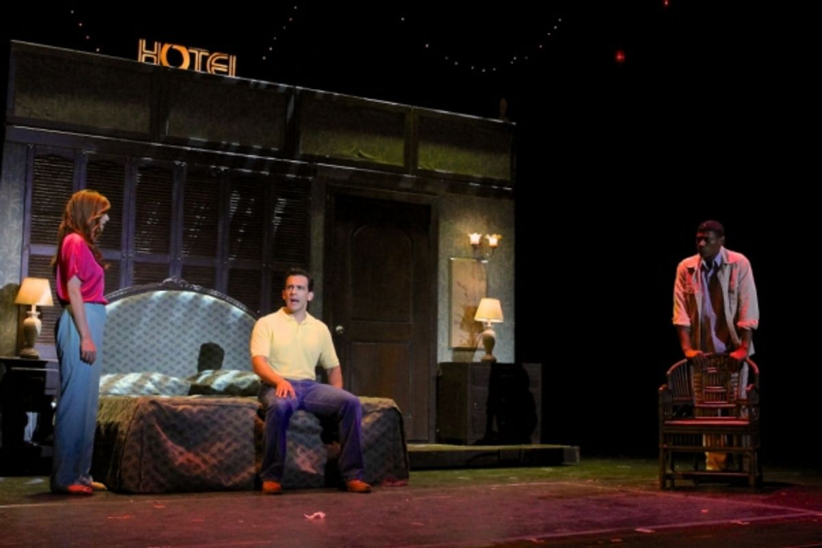 Ellen (Meggie Cansler) with Chris (Charlie Brady) at 