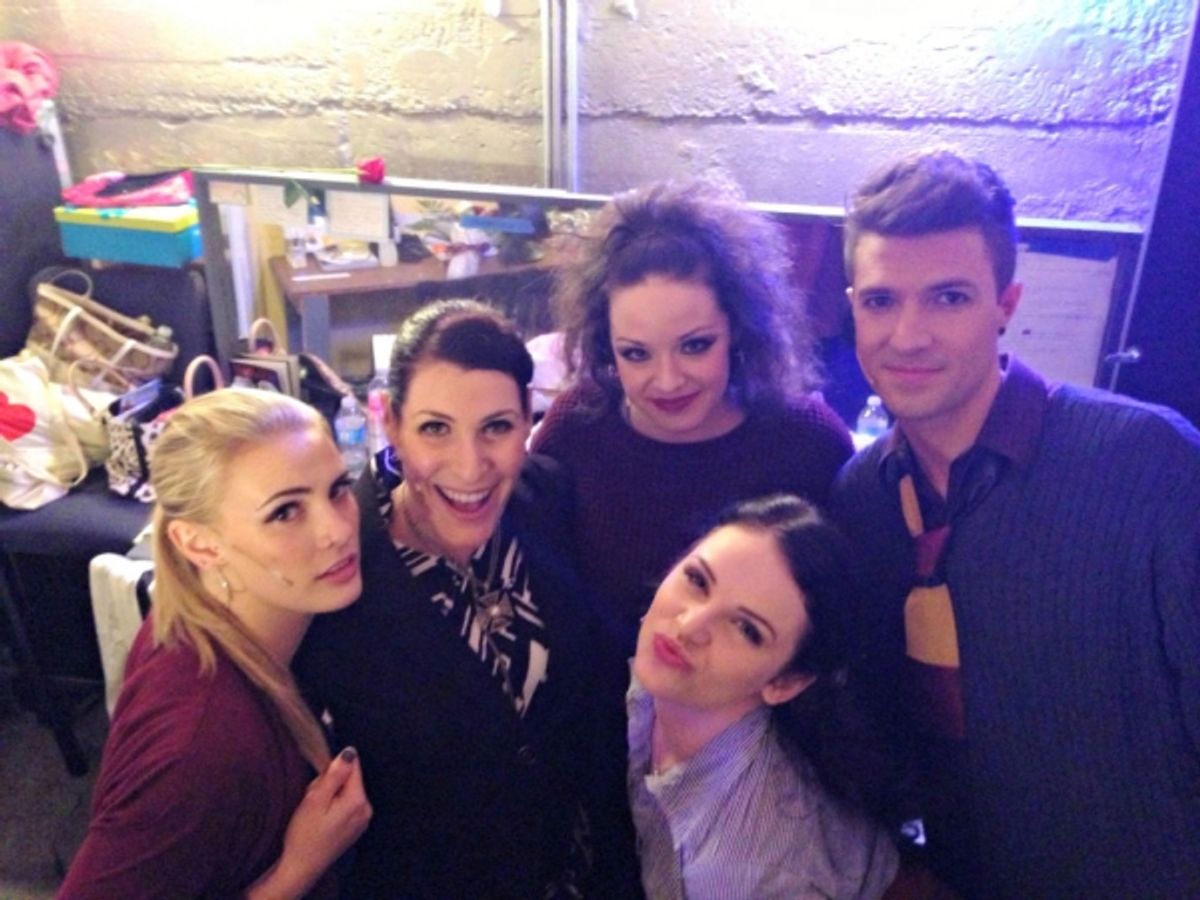 Caitlin Ary, Alissa-Nicole Koblentz, Shelley Regner, Lindsay Pearce, Casey Hayden at 