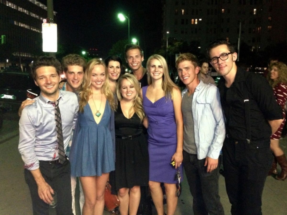 Topher Rhys, Jonah Platt, Kelley Jakle, Alissa-Nicole Koblentz, Jamie Lee Barnard, Nathan Parrett, Caitlin Ary, Payson Lewis, Elmo Zapp at 