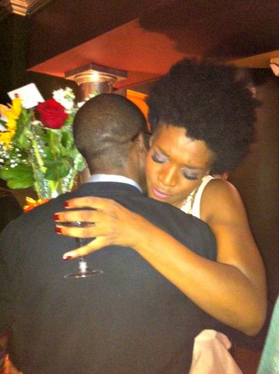 BARE actress Katherine Washington has an emotional reunion with her brother at the op Photo