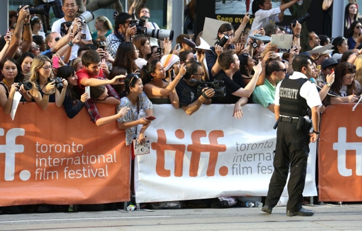 Scarlett Johansson fans at 