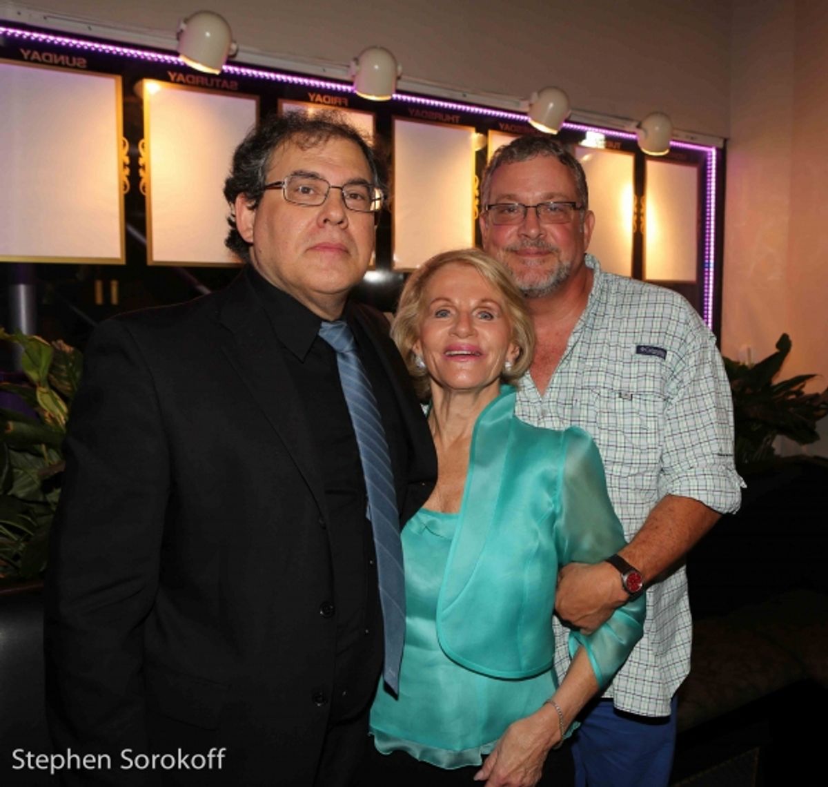 Musical Director/Pianist Tom Lawton, Tonia Tecce, Director Michael Bush at 