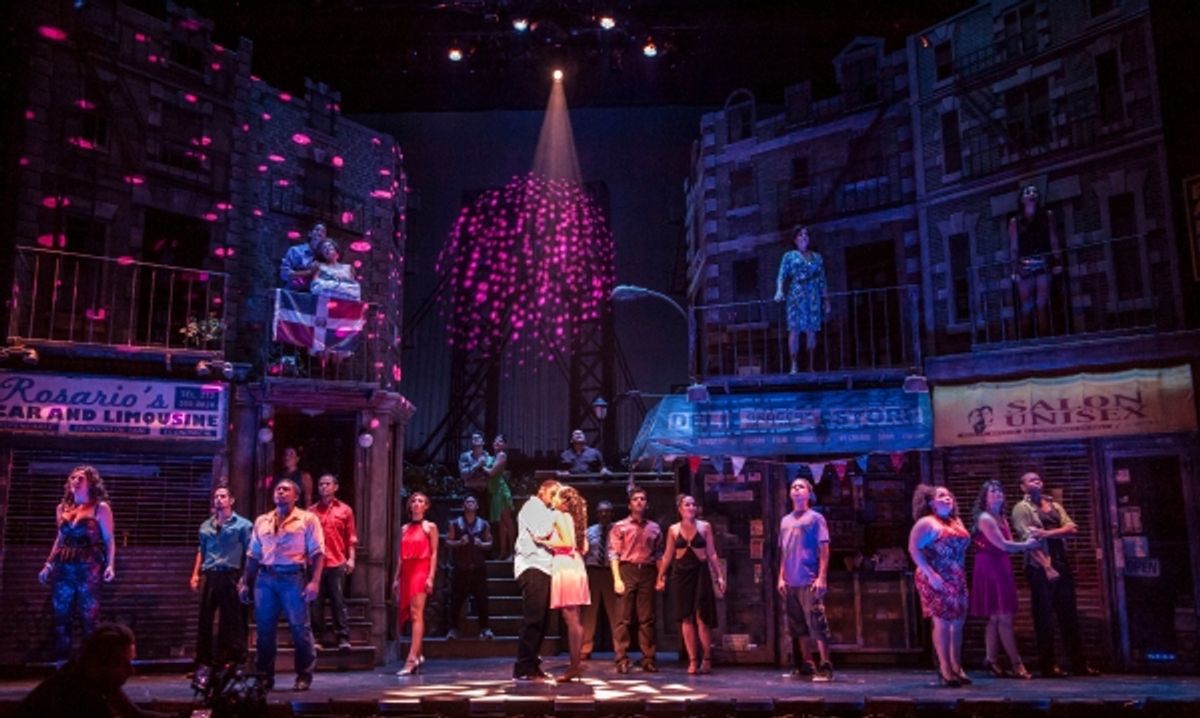 (center spotlight) Jonathan Butler-Duplessis is Benny and Christina Nieves is Nina  at 