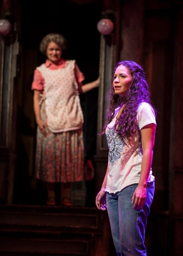 (foreground) Christina Nieves is Nina and Paula Scrofano is Abuela Claudia  Photo