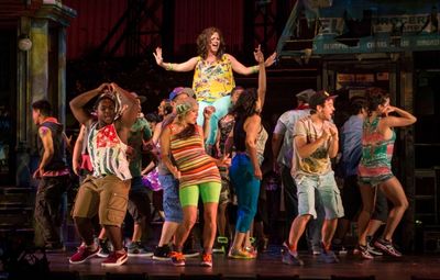 The cast lifts Keely Vasquez (Daniela) to new heights  Photo