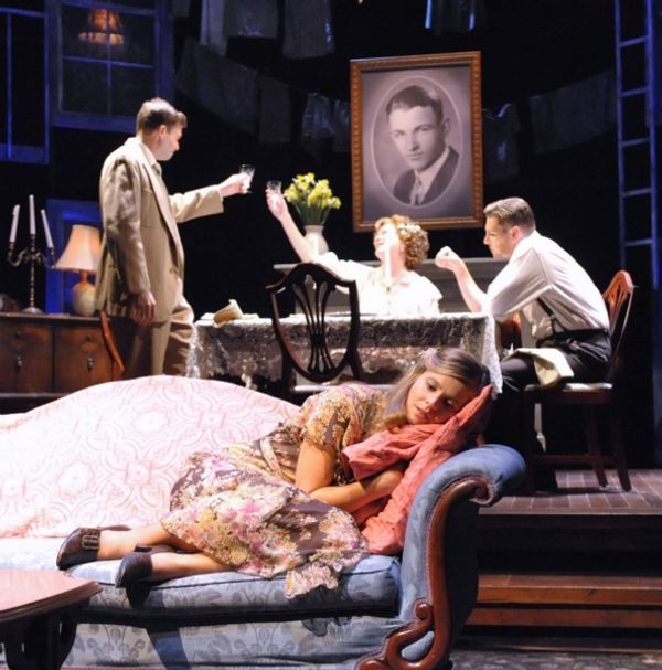 Matthew Schleigh as Jim, Deborah Hazlett as Amanda, Clinton Brandhagen as Tom and Sop Photo