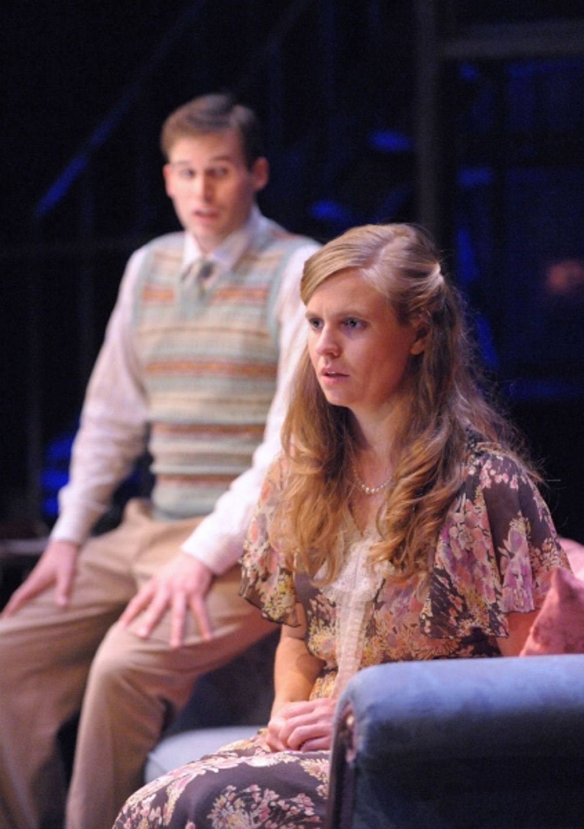 Matthew Schleigh as Jim and Sophie Hinderberger as Laura at 