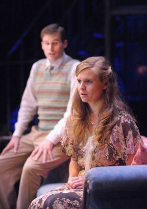 Matthew Schleigh as Jim and Sophie Hinderberger as Laura Photo
