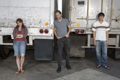Eva Kaminsky stars as QZ, Michael Laurence as Bryan and Gideon Glick as Matthew Photo
