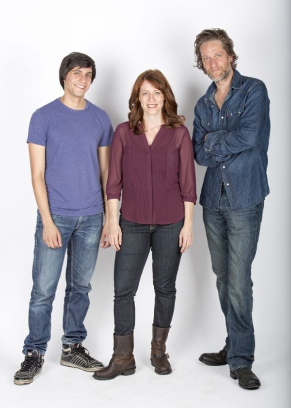 Gideon Glick stars as Matthew, Eva Kaminsky as QZ and Michael Laurence as Bryan Photo