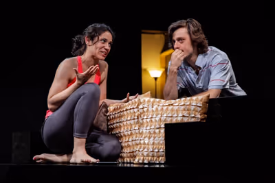  Aamira Welthy as Melody and Robbie Tann as Brad Photo