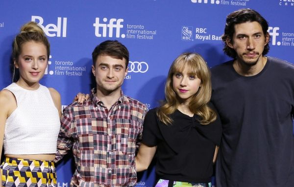 Megan Park, Daniel Radcliffe, Zoe Kazan and Adam Driver Photo