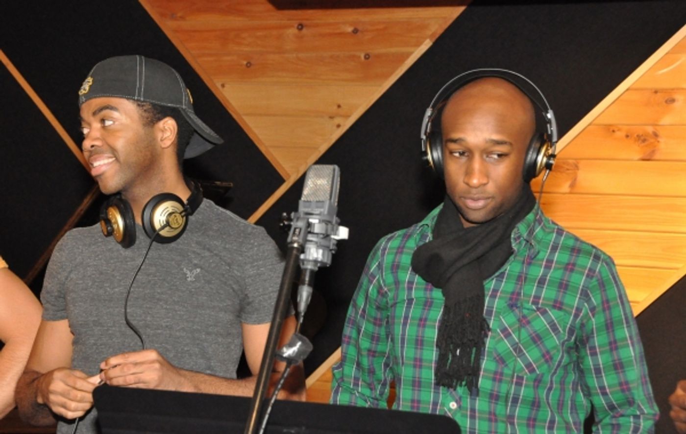Exclusive Photo Coverage: In the Recording Studio with The Broadway Boys for Carols For A Cure! Image