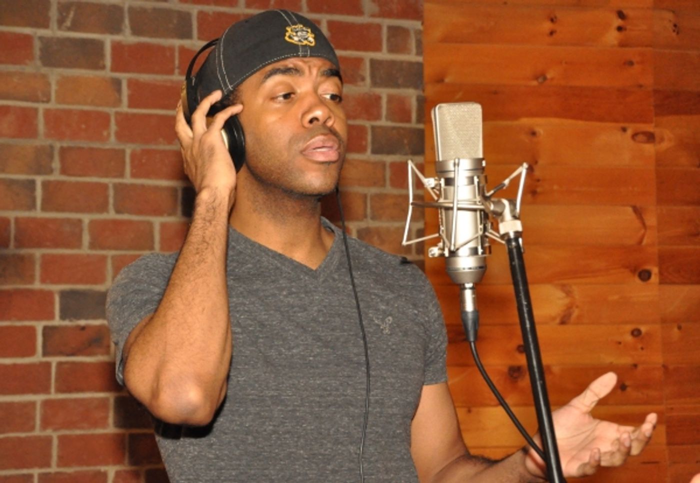 Exclusive Photo Coverage: In the Recording Studio with The Broadway Boys for Carols For A Cure! Image